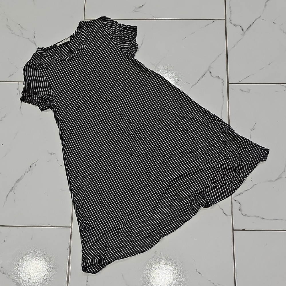Black and dark gray Striped Dress EUC